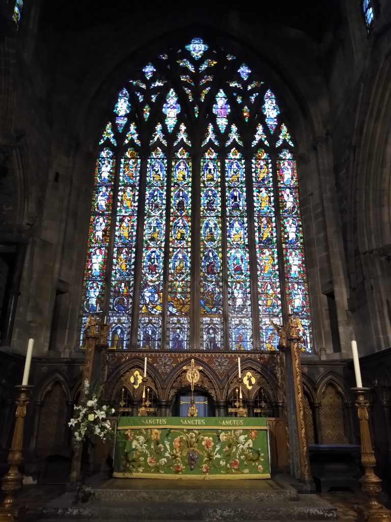 Stained glass at St Mary's Church, Shrewsbury