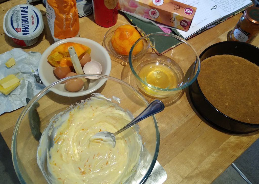 Little Joys: Christmas cooking, marmalade cheesecake