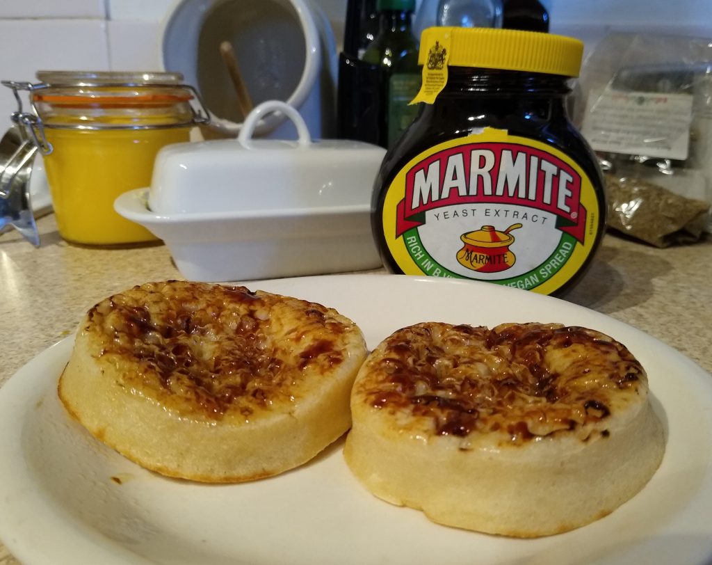 Little Joys: perfect comfort food - crumpets and Marmite