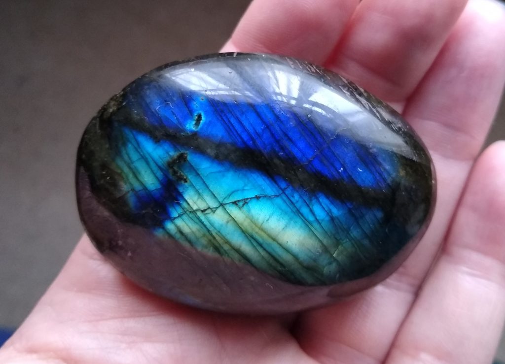 Little Joys: a beautiful labraborite pebble