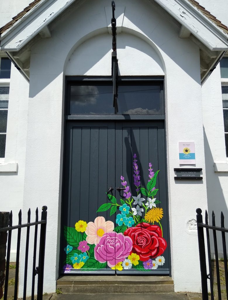 Little Joys: door with painted flowers