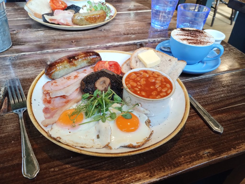 Photo: full English breakfast.